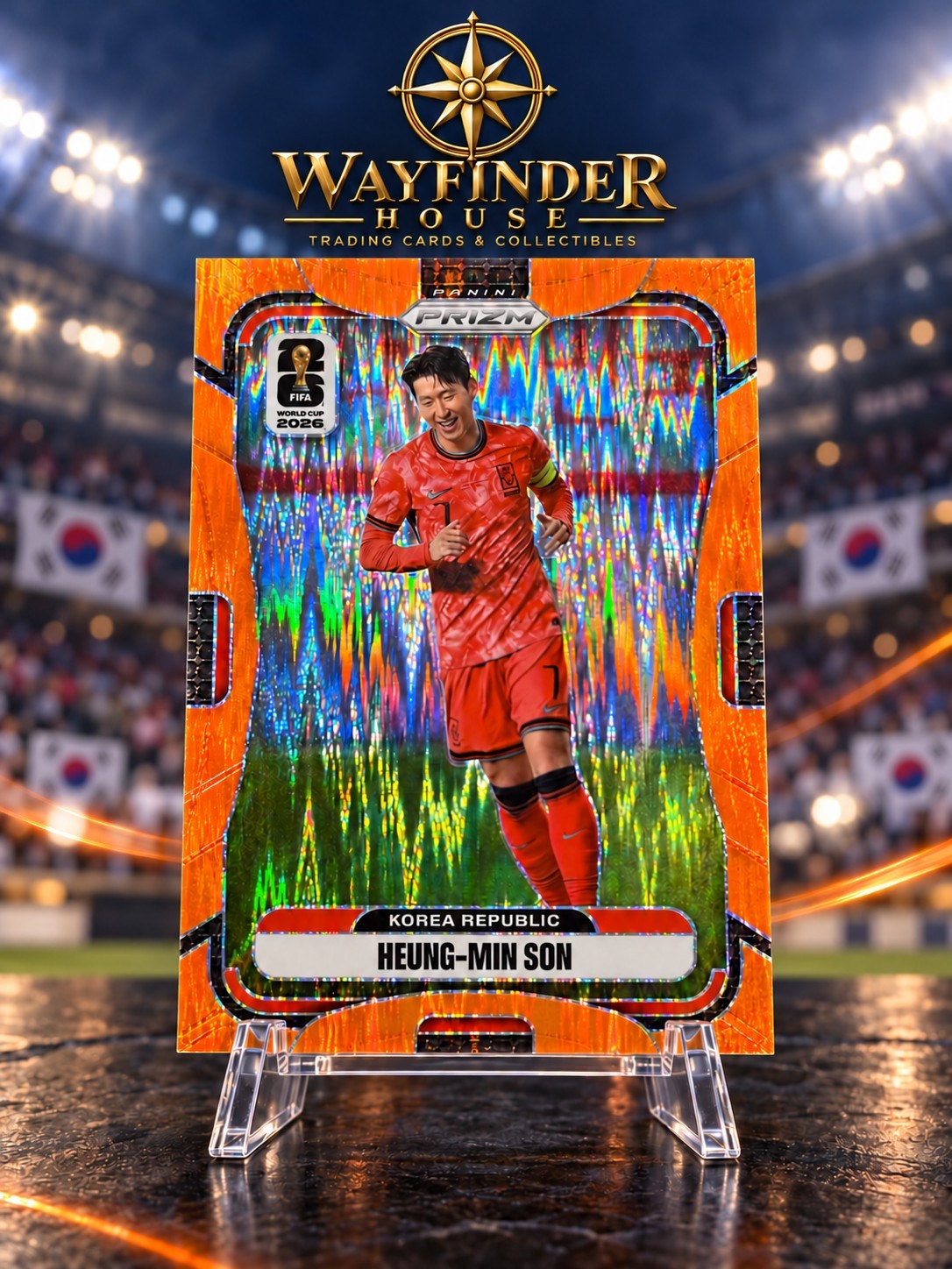 Heung-Min Son 25-26 Panini Prizm World Cup Orange Flash 175/315 Korea