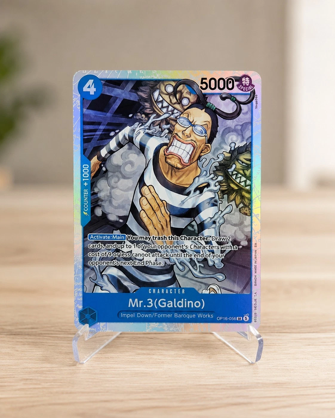 One Piece TCG Mr.3 Galdino OP16-056 SP Special Rare English Card