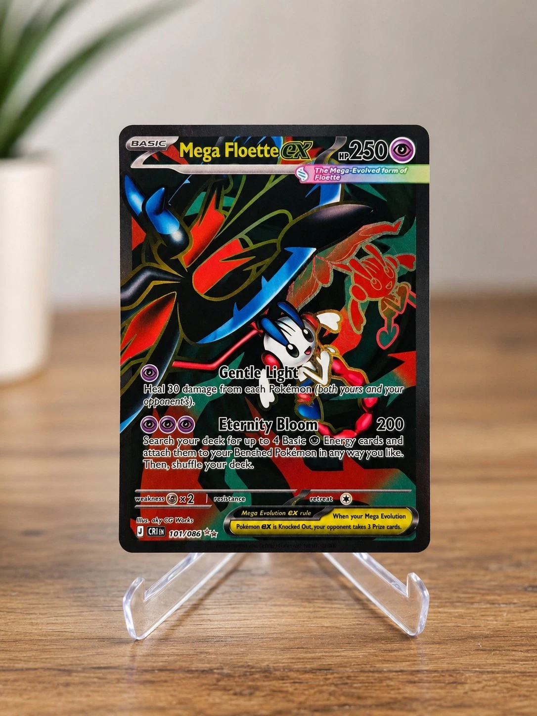 Pokemon Mega Floette ex 101/086 Ultra Rare Holo Chaos Rising Near Mint NM