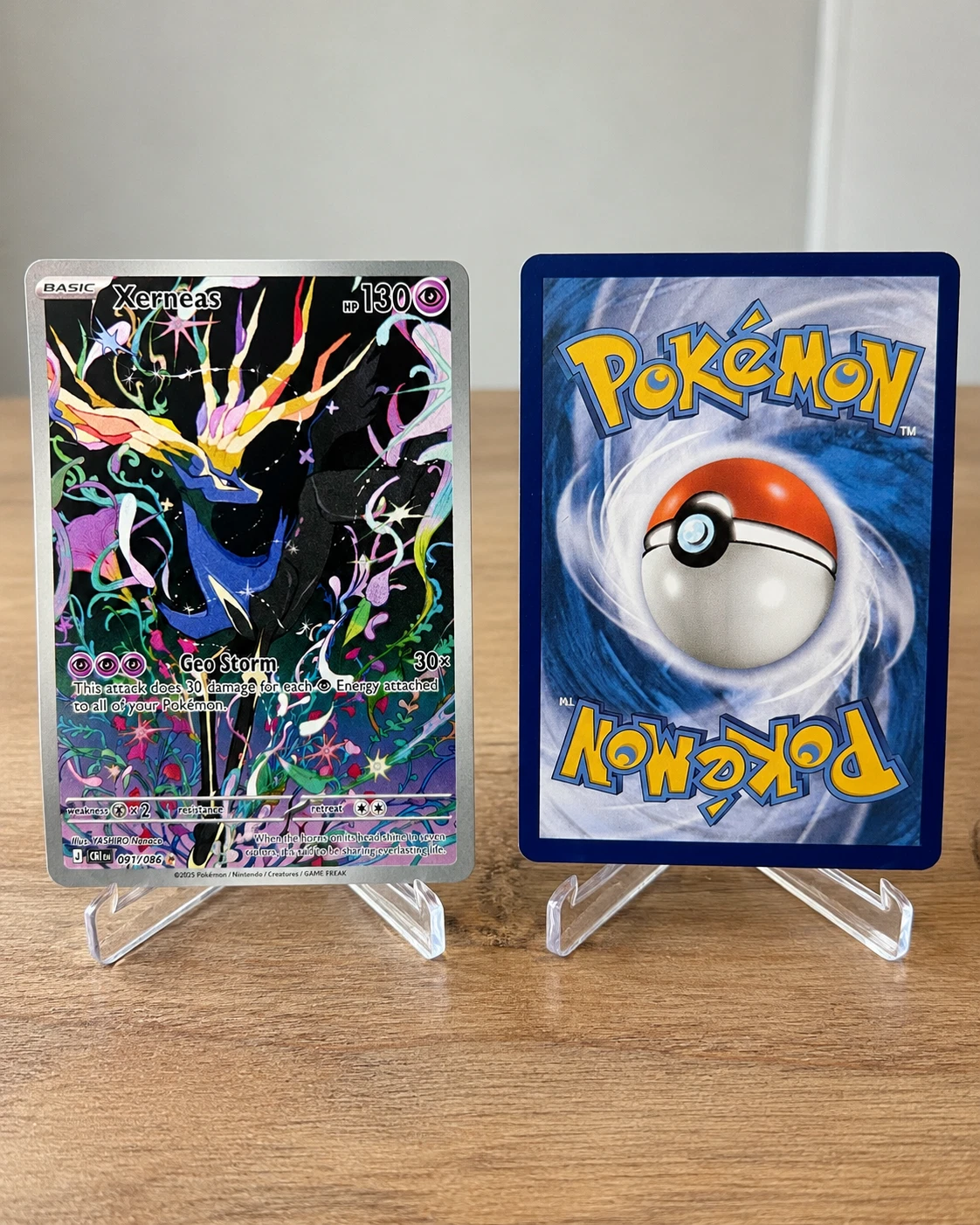Xerneas - Illustration Rare - Chaos Rising 091/086 - NM - Pokemon Card