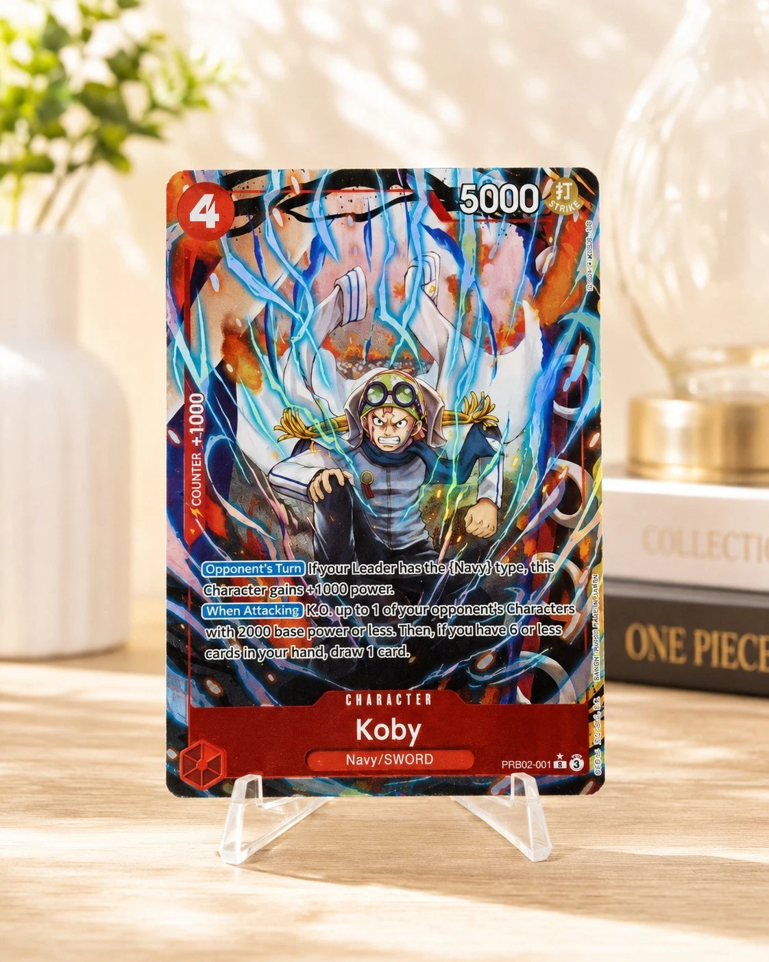 One Piece Card Game Koby PRB02-001 Character Card Holo English NM
