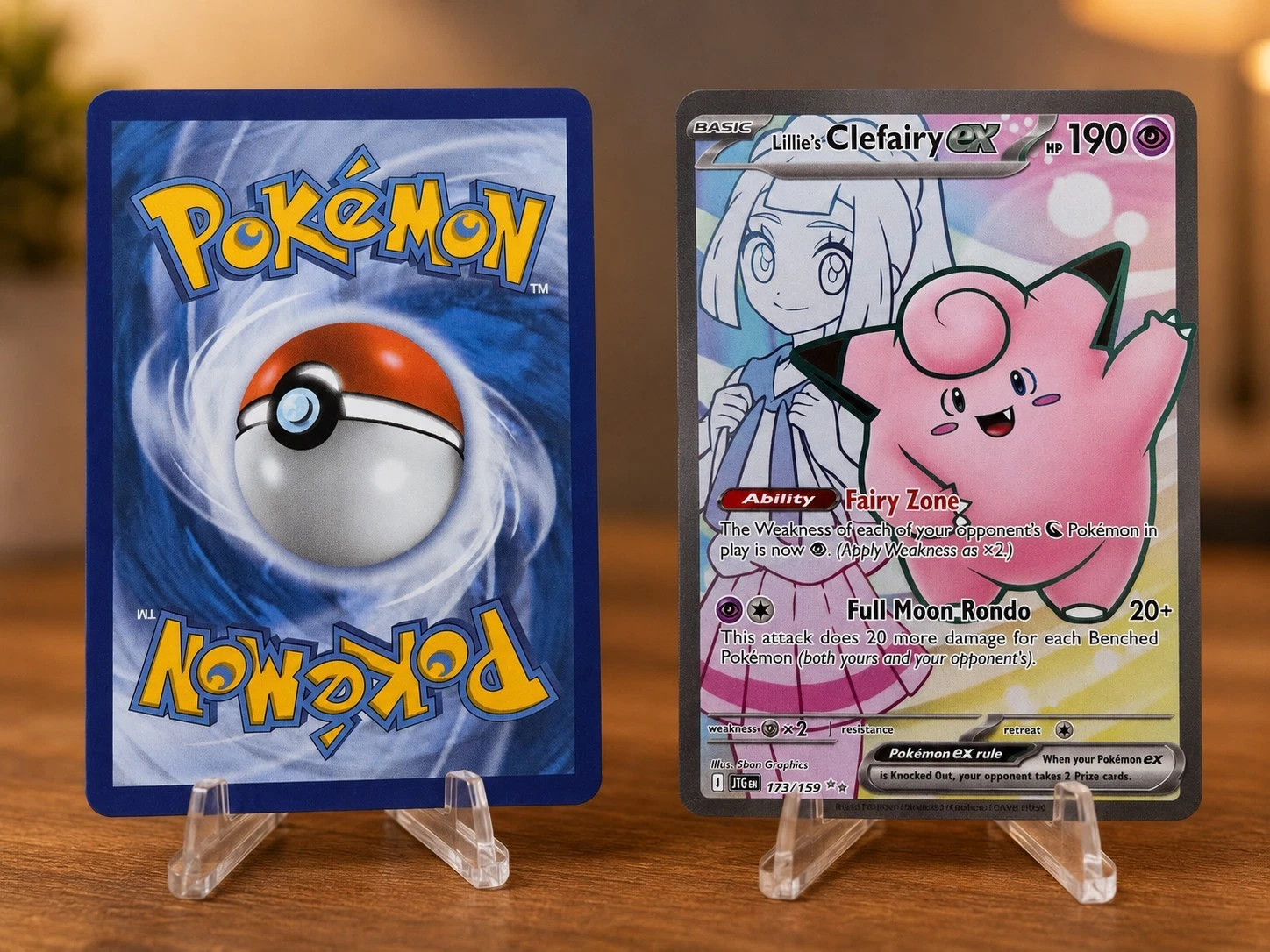 Pokemon TCG Lillie's Clefairy EX - Ultra Rare - Journey Together 173/159