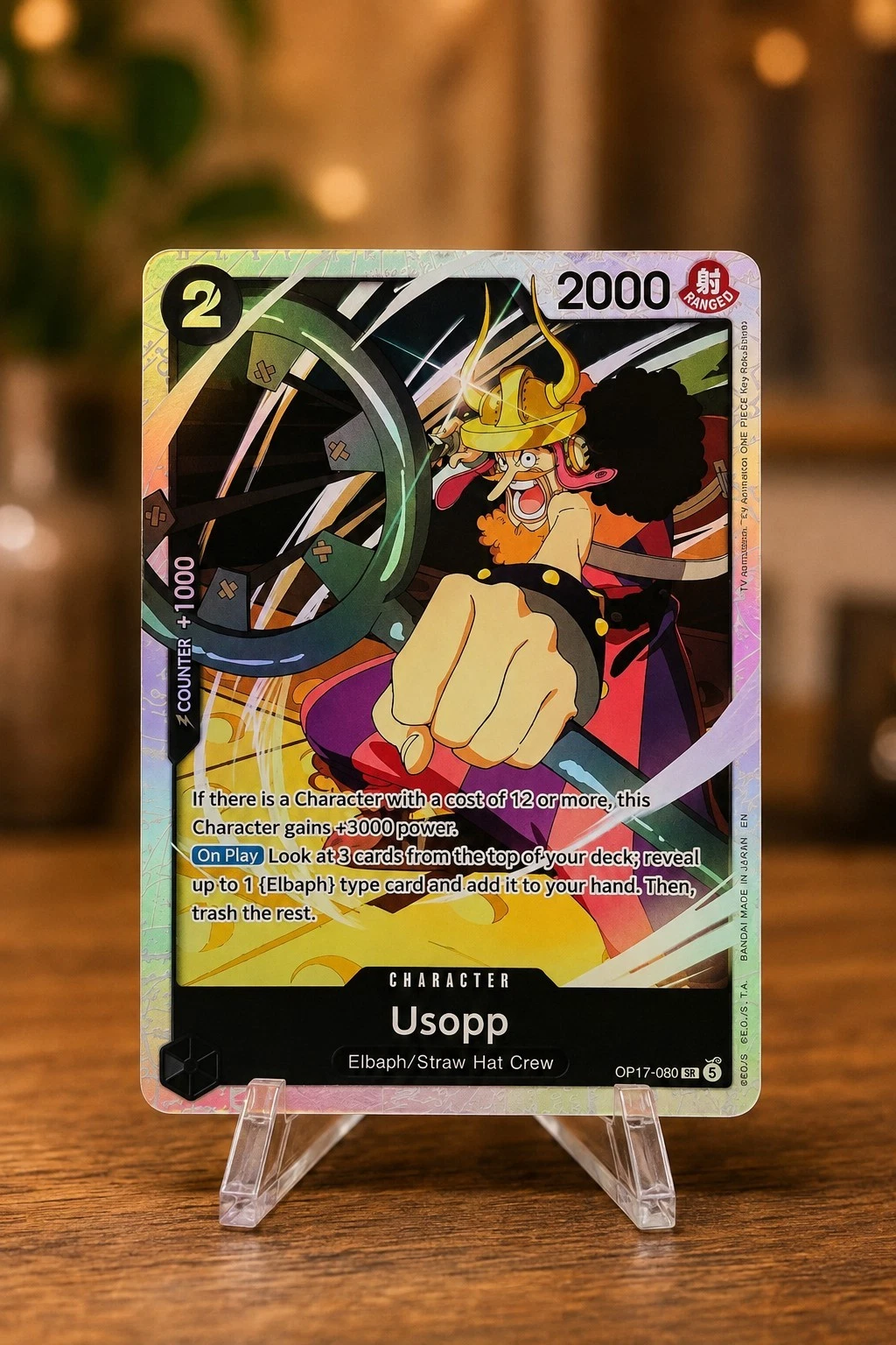 Usopp OP17-080 SR One Piece Card Game TCG NM English
