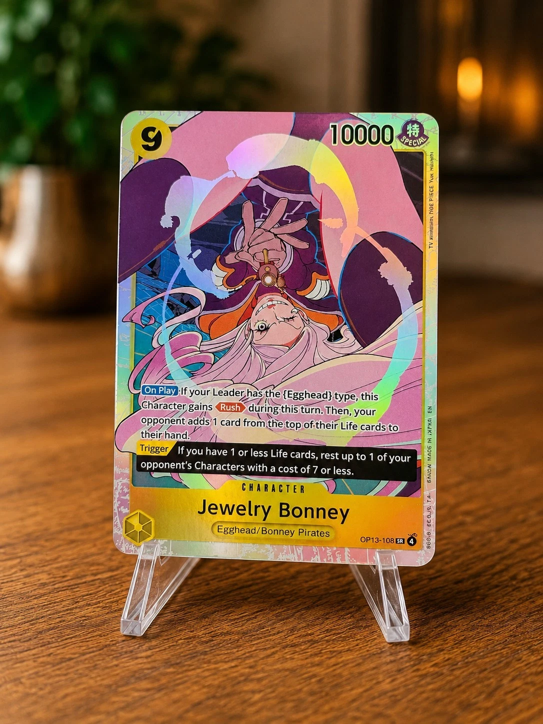 One Piece Jewelry Bonney OP13-108 Super Rare Carrying On His Will EN NM