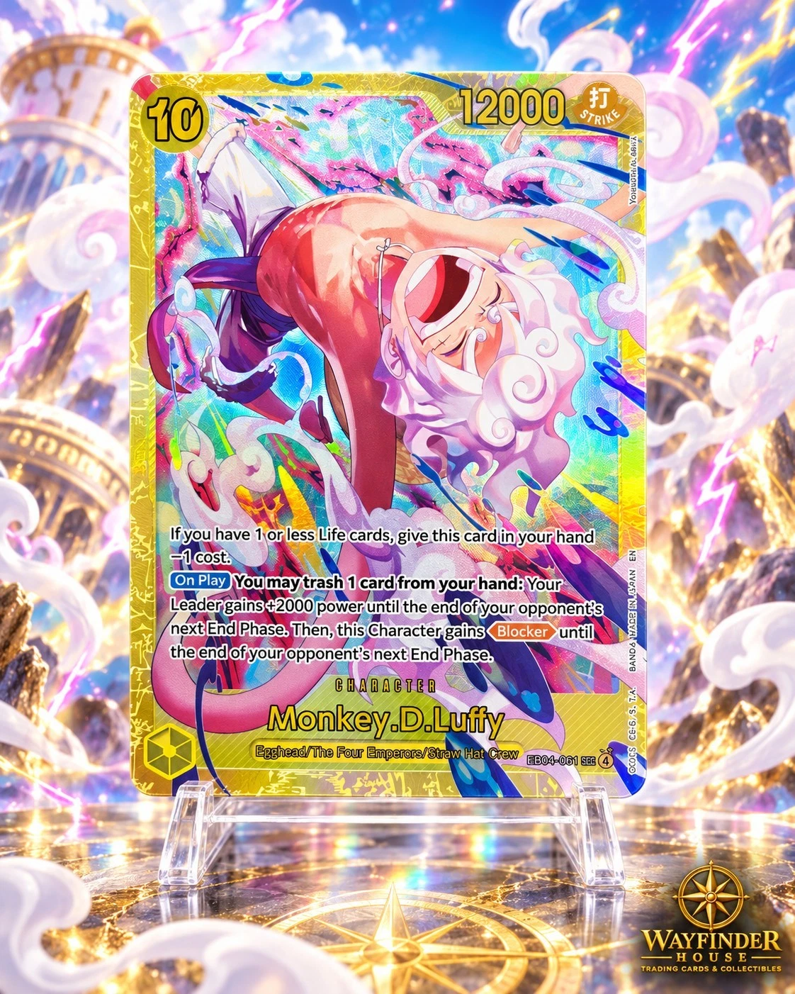 Monkey D Luffy EB04 061 SEC Alt Art Adventure on Kami's Island English One Piece