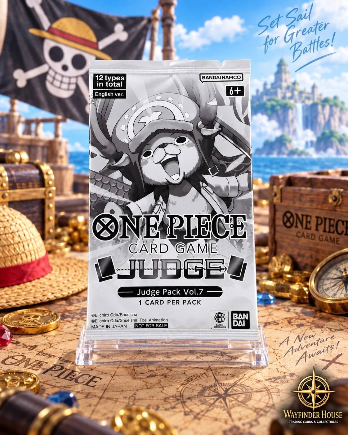 One Piece Card Game Judge Pack Vol 7 English Sealed Promo Pack Bandai 1 Card