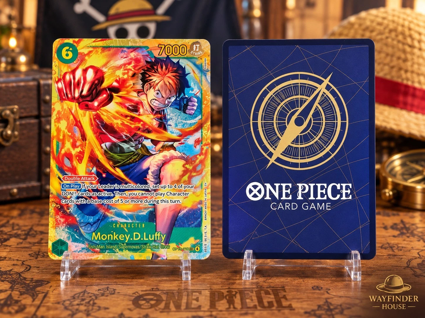 Monkey D. Luffy OP13-118 SEC Secret Rare Carrying On His Will One Piece TCG NM
