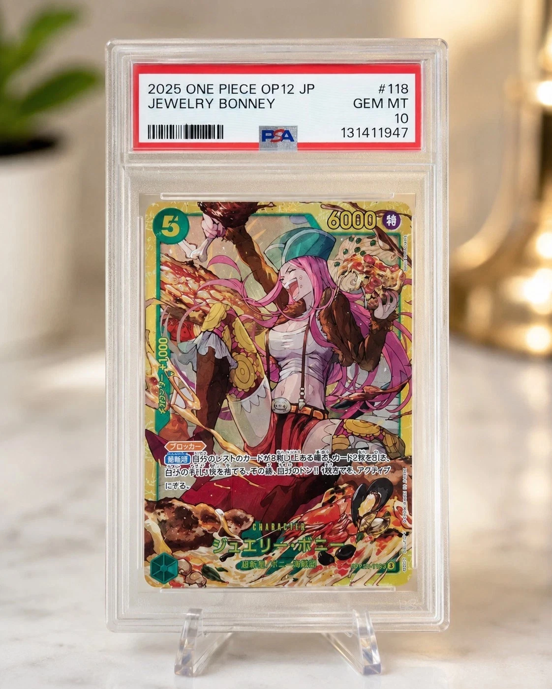 PSA 10 Jewelry Bonney #118 OP12 One Piece Card Game Japanese 2025 Foil