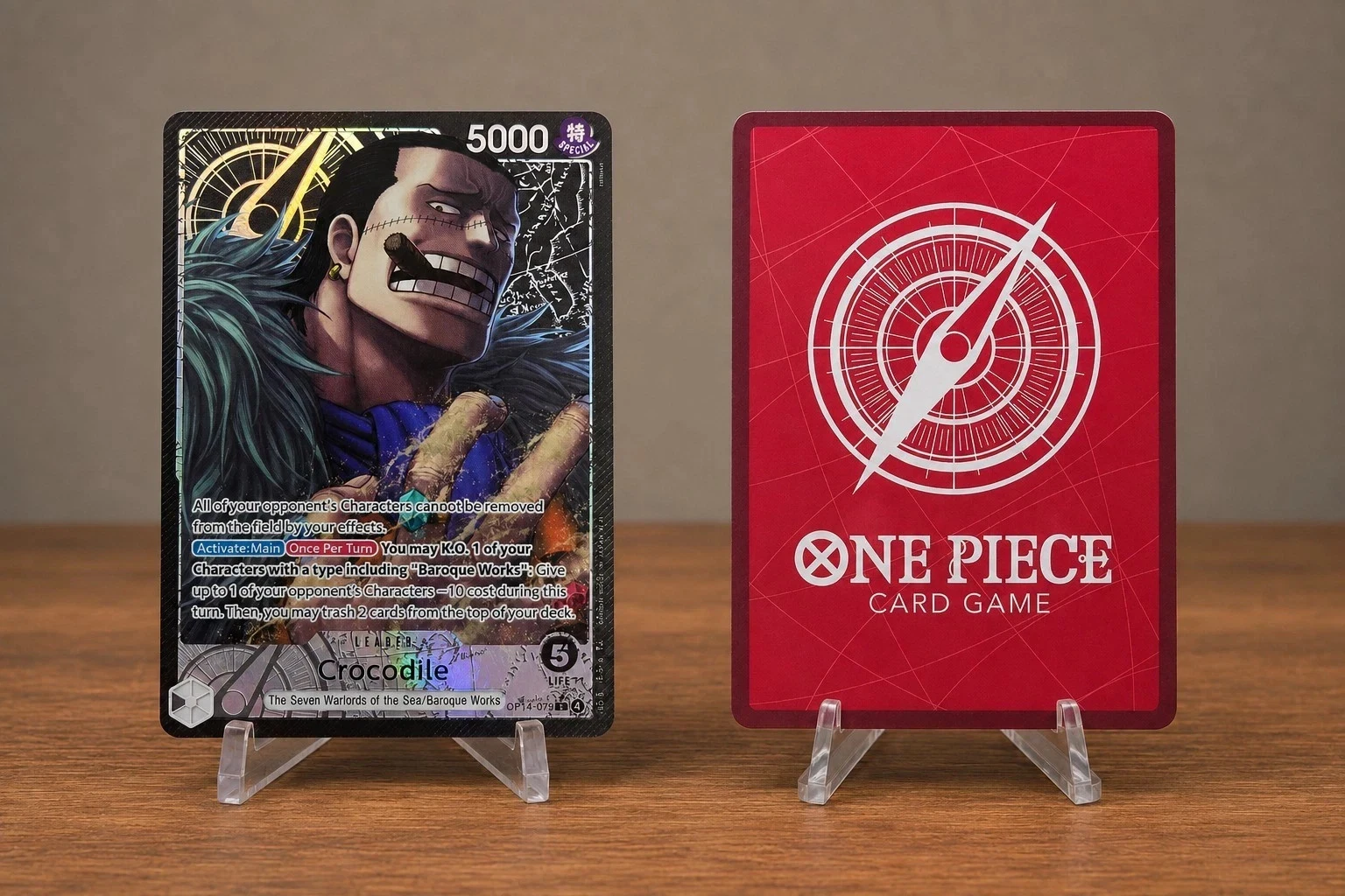 One Piece Crocodile - OP14-079 (Alternate Art) The Azure Sea’s Seven (ENGLISH)