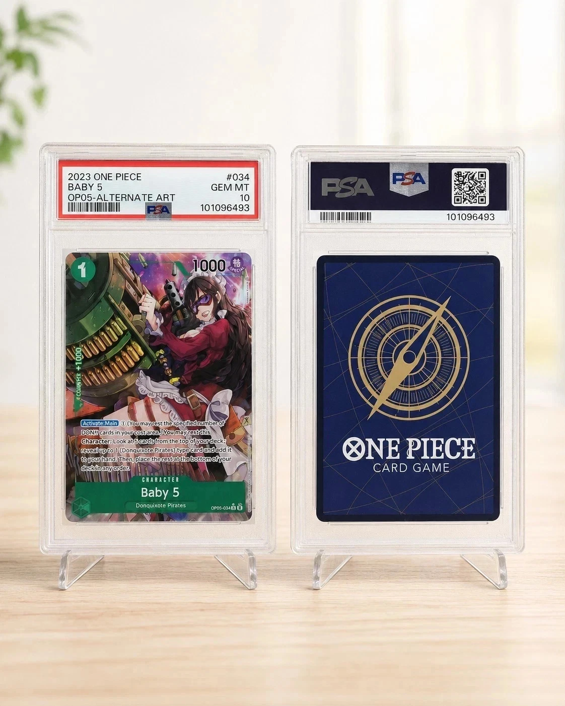 One Piece Baby 5 OP05-034 Awakening New Era Alt Art Foil PSA 10
