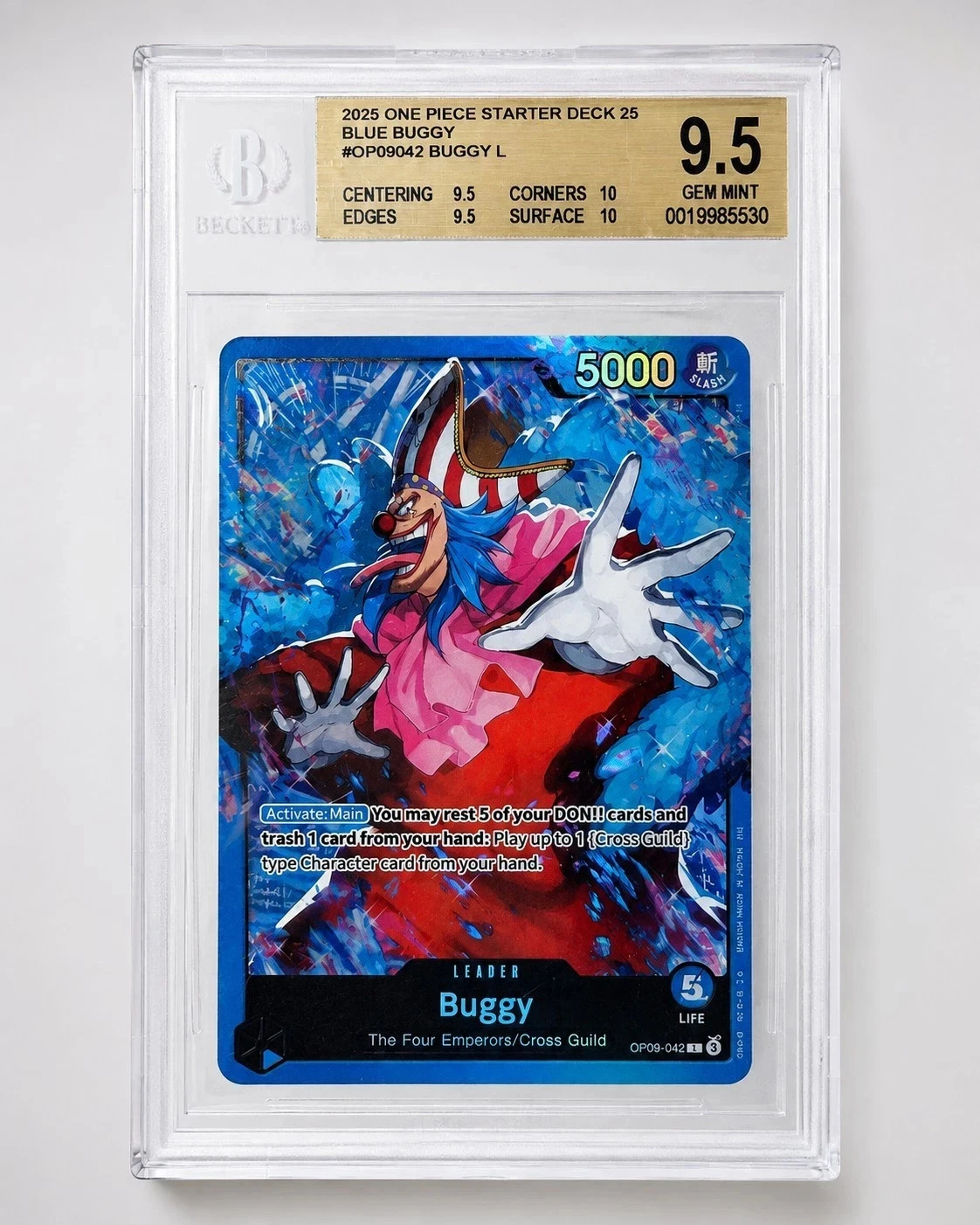 BGS 9.5 One Piece OP09-042 L - Buggy - EN - Foil - ST25 Blue Buggy