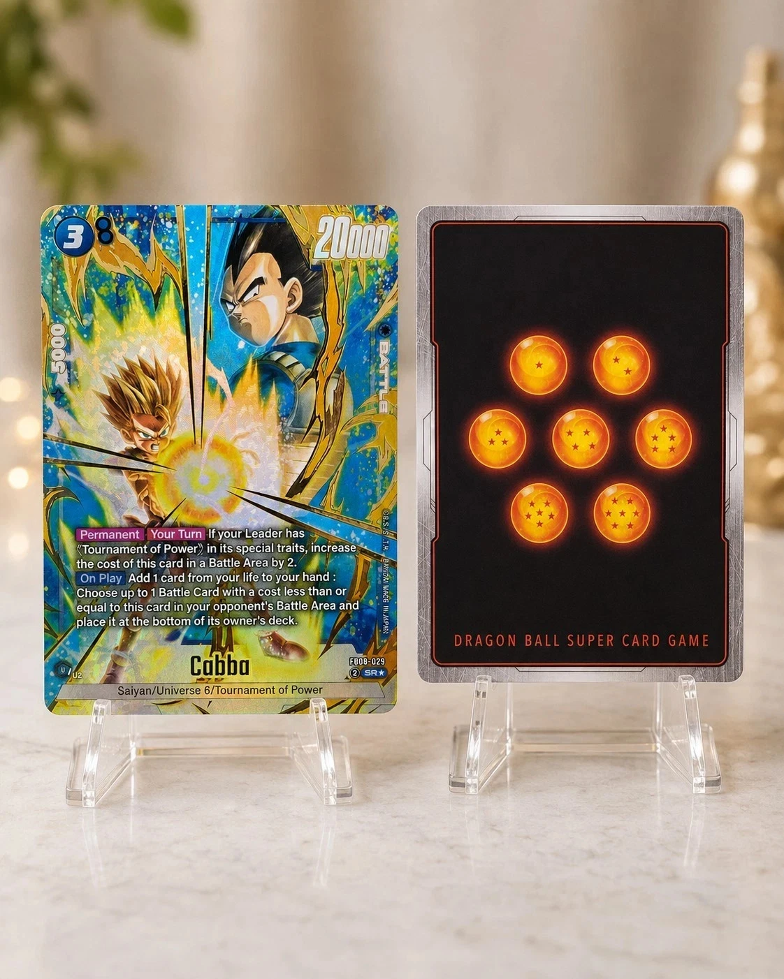 Dragon Ball Super Fusion World Cabba FB08-029 SR* Alt Art Foil English NM