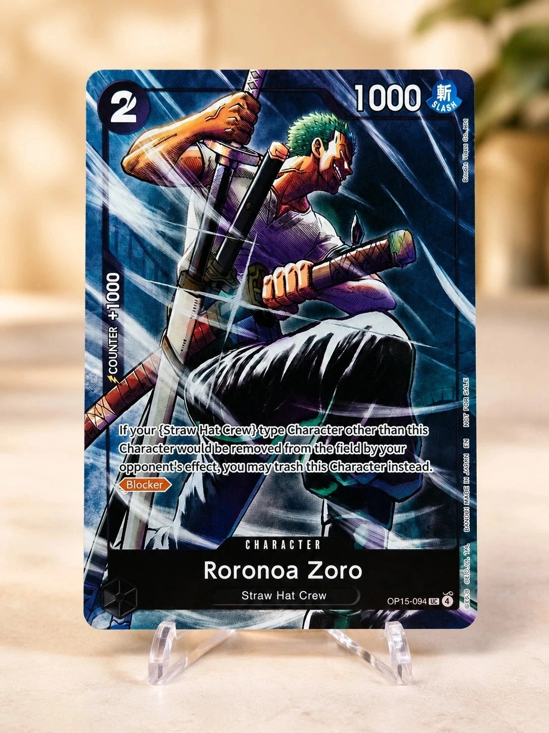 One Piece Roronoa Zoro OP15-094 UC English Promo / Alt Art NM