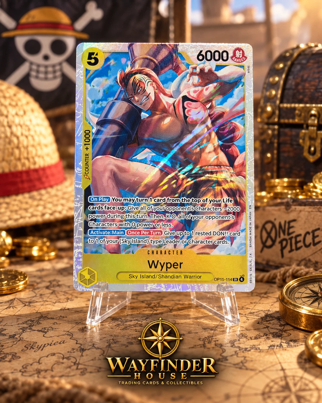 Wyper OP15-EB04 OP15-114 Foil SR NM Adventure on Kami's Island