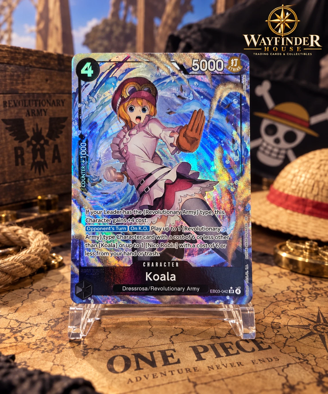 Koala (Alternate Art) EB-03 EB03-042 Foil SR NM Extra Booster: One Piece Heroine