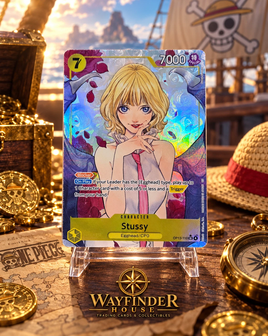 Stussy OP13-110 SR Alt Art Parallel One Piece TCG English NM
