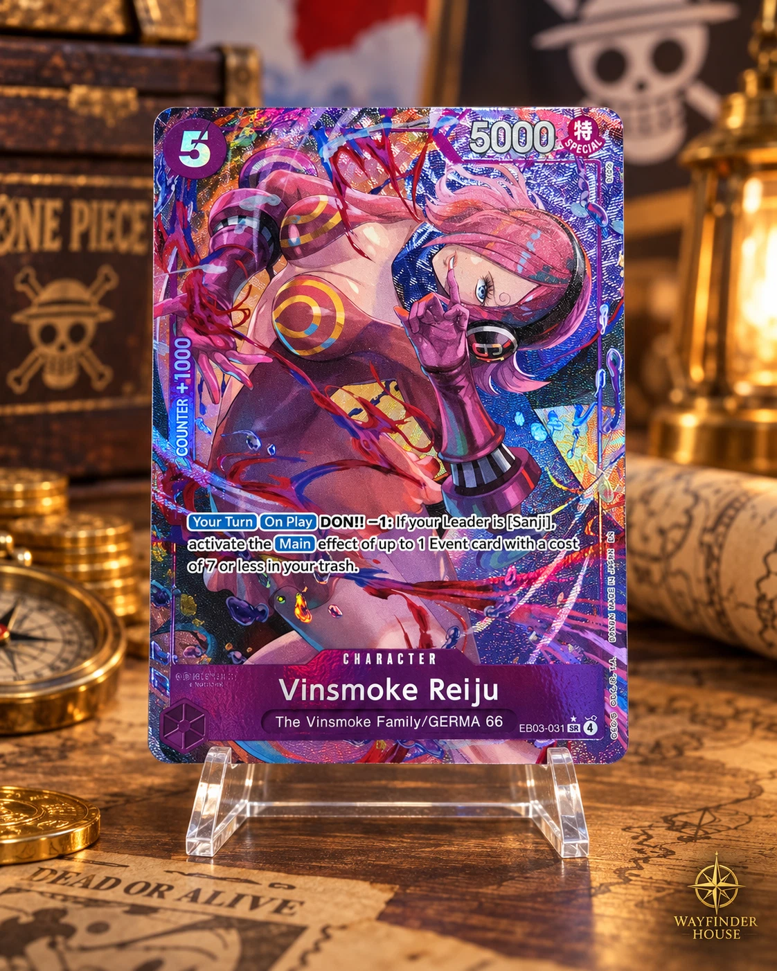 Vinsmoke Reiju EB03-031 SR Alt Art Parallel One Piece TCG English NM