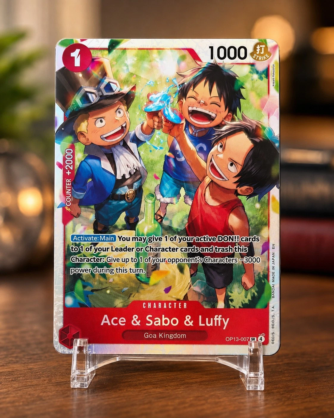 Ace & Sabo & Luffy OP13-007 SR Carrying on His Will ONE PIECE Card Game English