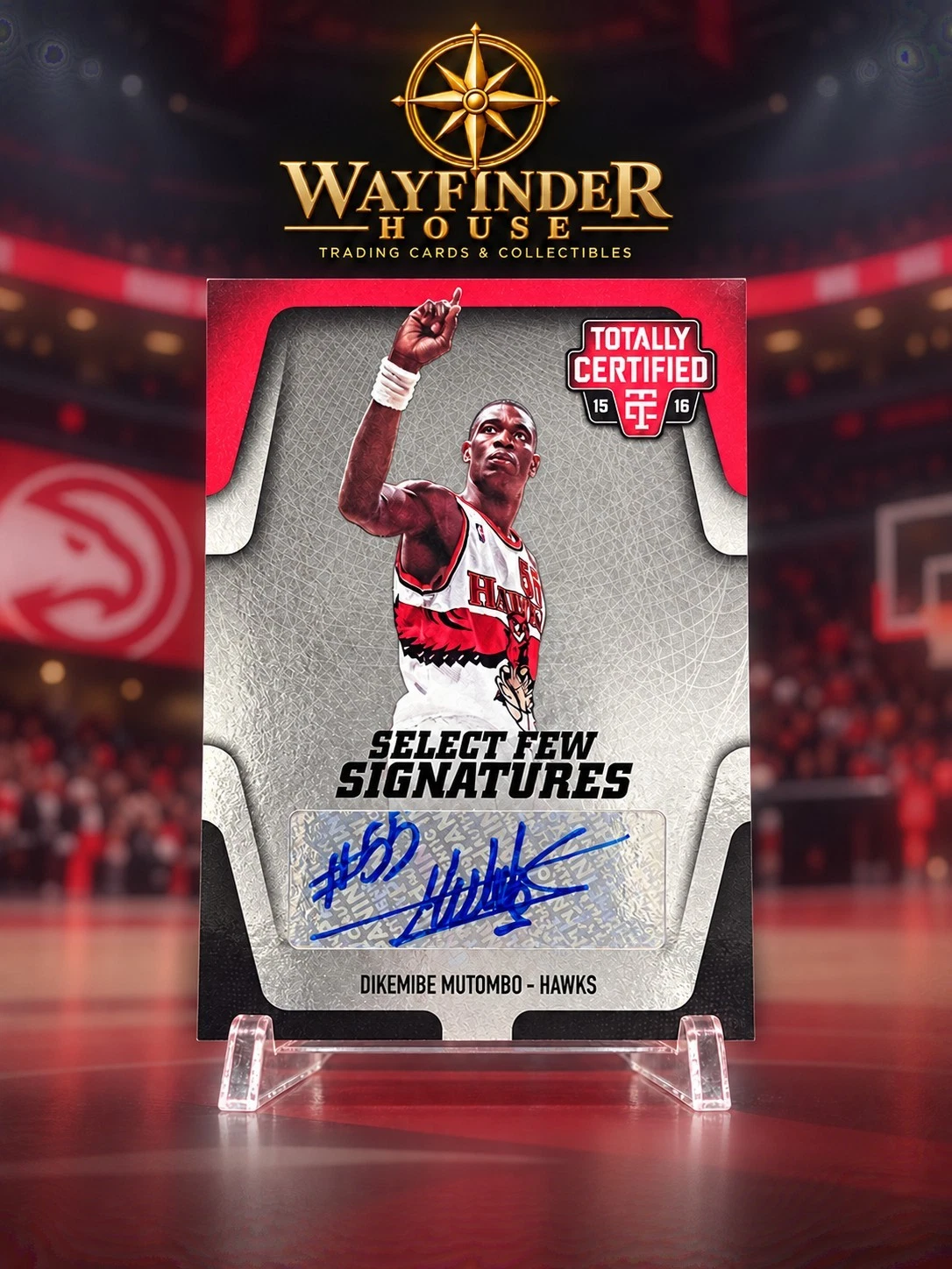 2015-16 Panini Totally Certified Select Few Signatures Dikembe Mutombo /49 Hawks