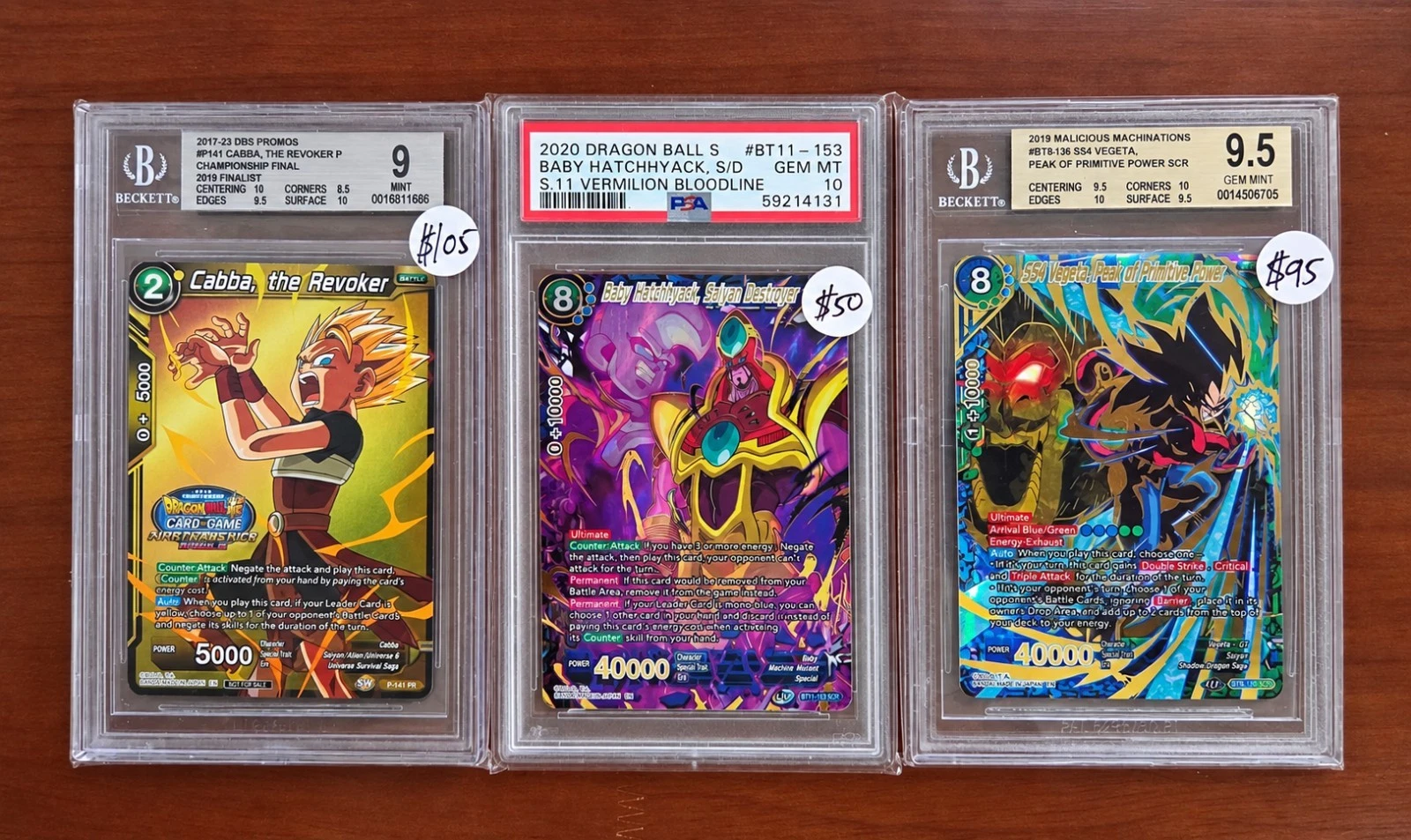 Dragon Ball Super 73 Card Collection PSA 10 BGS 9.5 Slabs Foils Promos