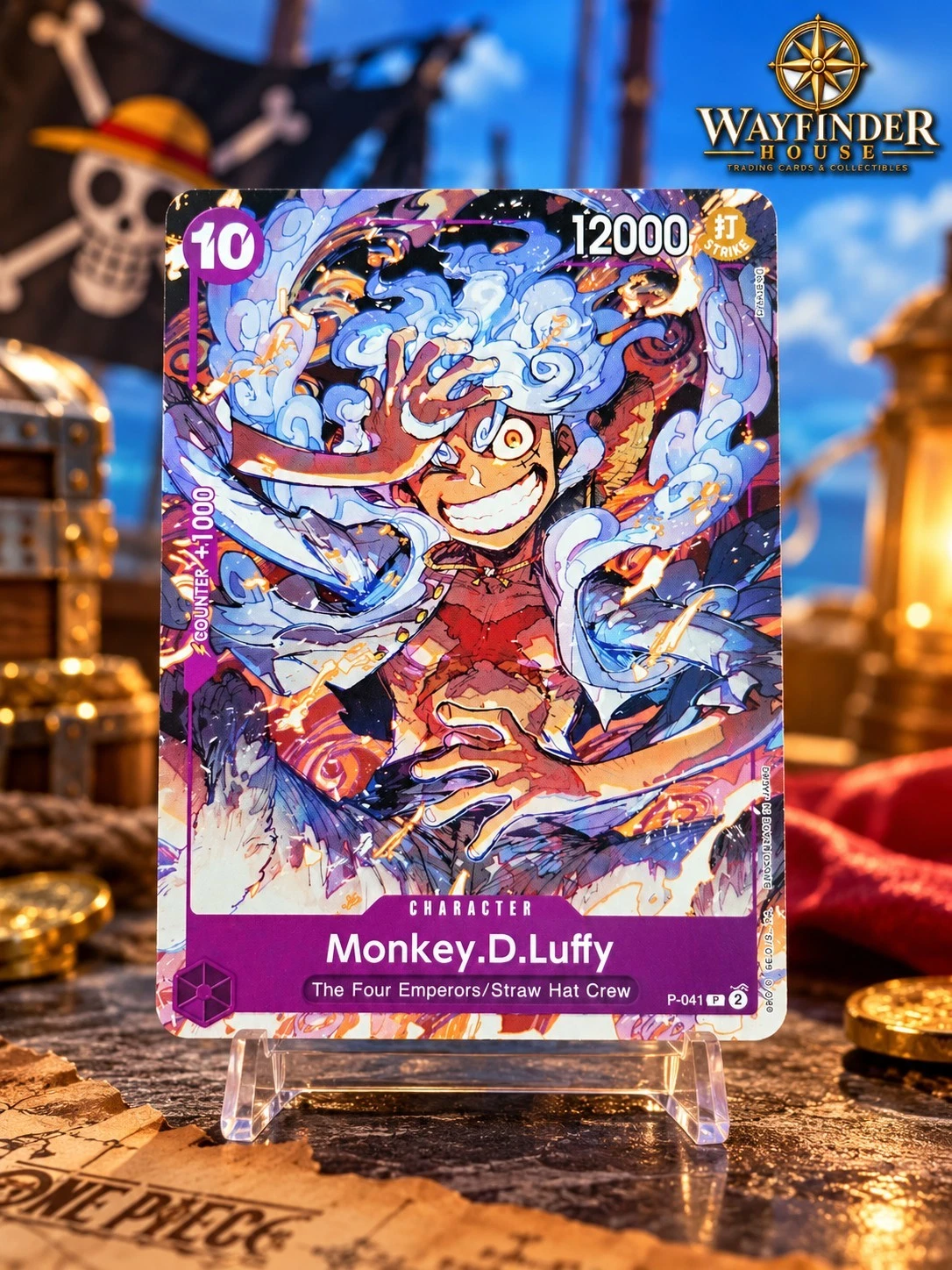 Monkey D. Luffy P-041 One Piece Card Starter Deck :18 Promo NM