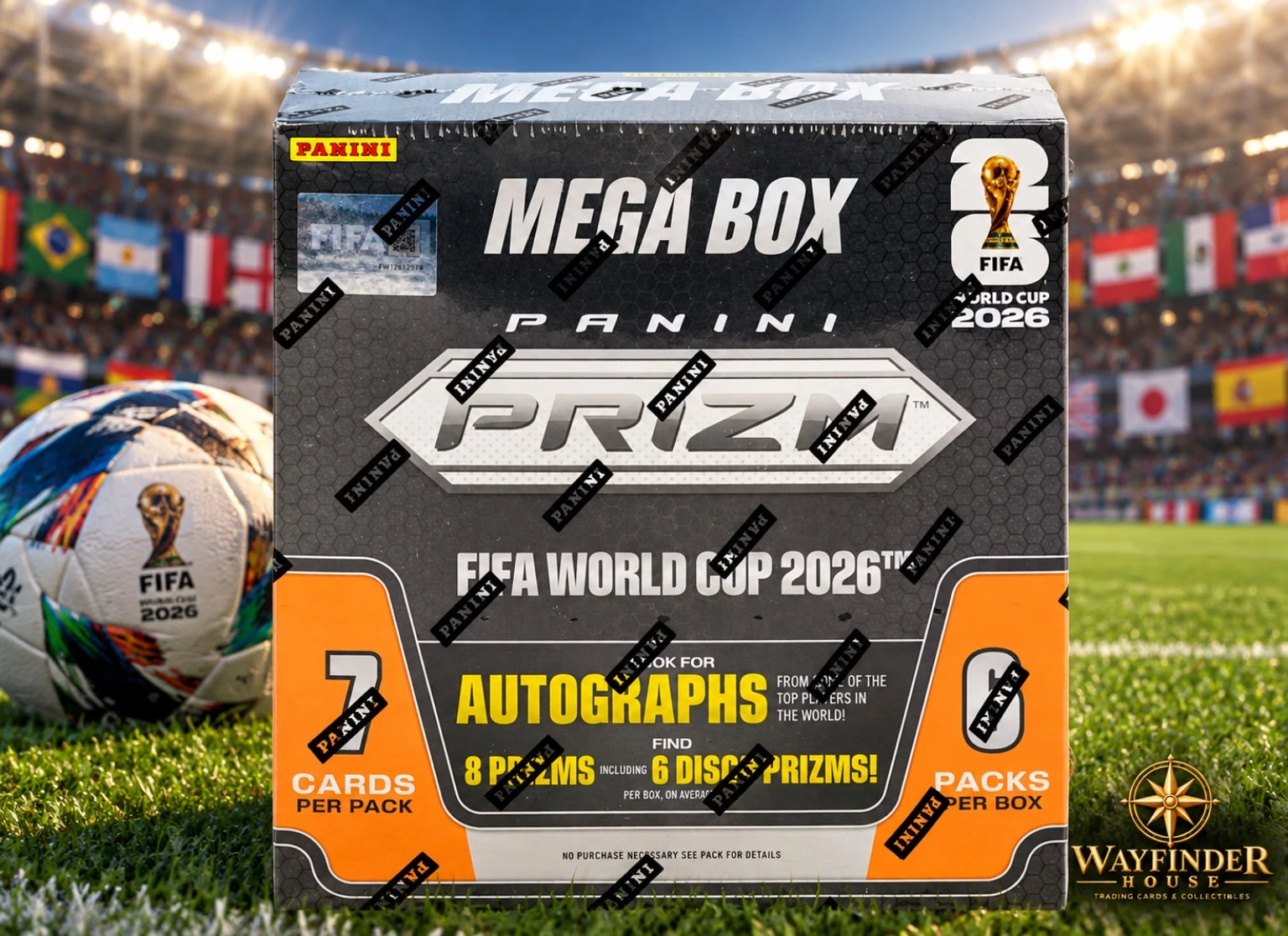 2026 Panini Prizm FIFA World Cup Soccer Mega Box Sealed