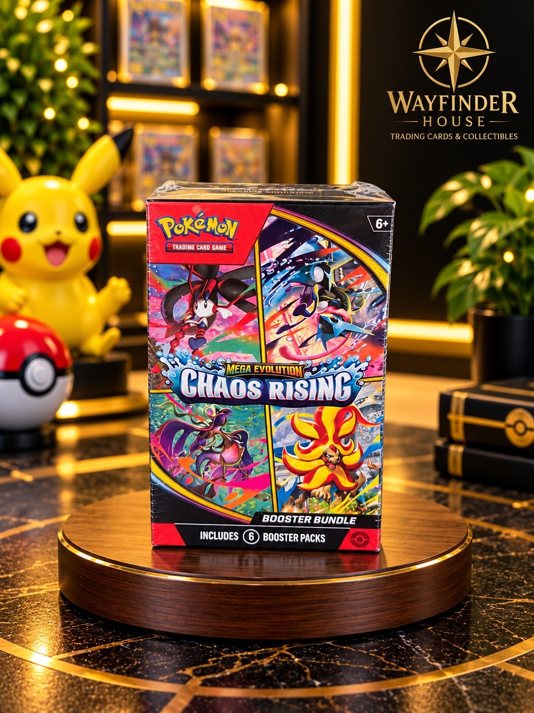 Pokémon TCG Mega Evolution Chaos Rising Booster Bundle English Sealed