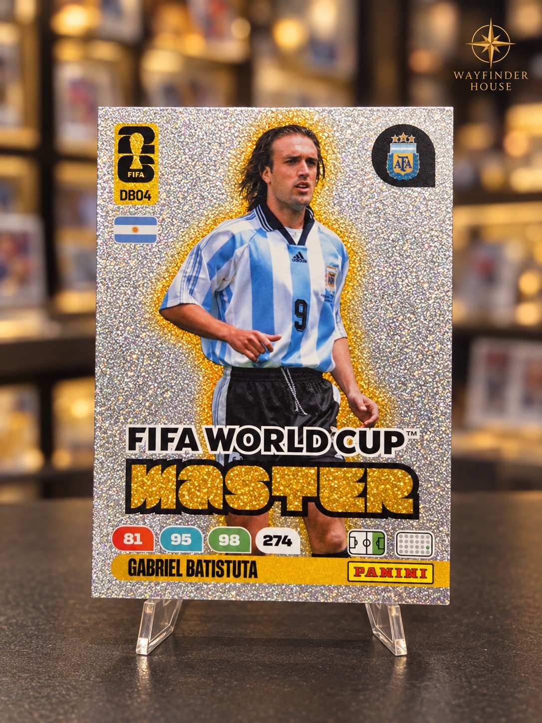Panini 2026 Adrenalyn XL FIFA World Cup Master Gabriel Batistuta Argentina DB04