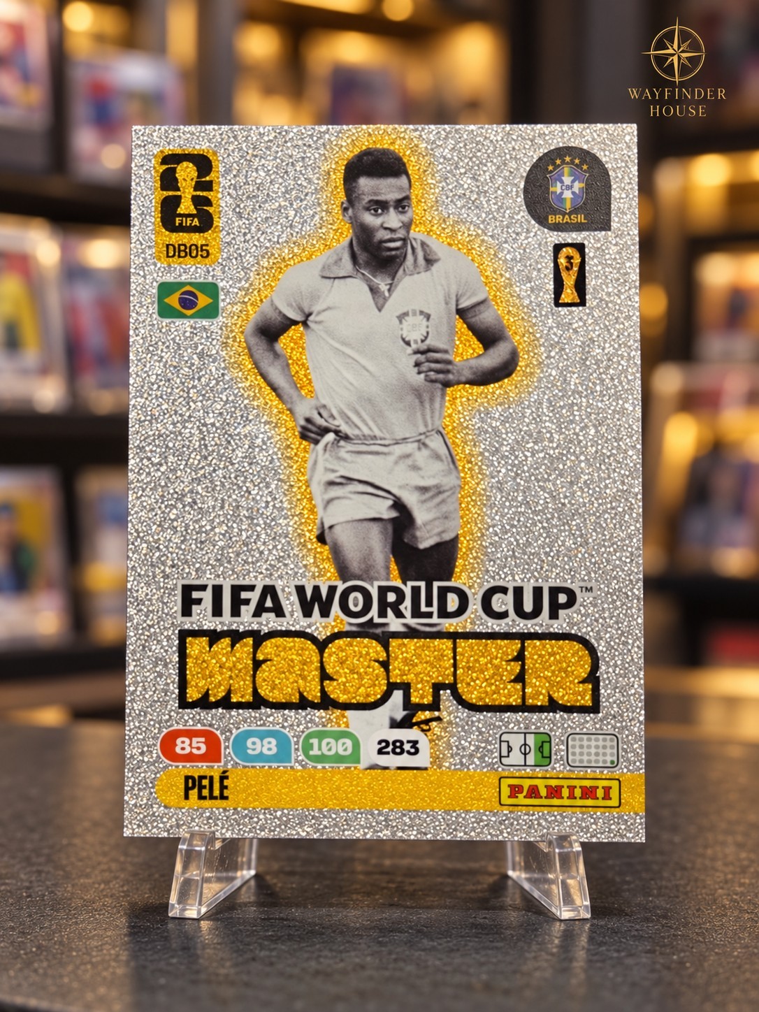 PELE Brazil Panini FIFA World Cup 2026 Adrenalyn XL Master Insert #DB05