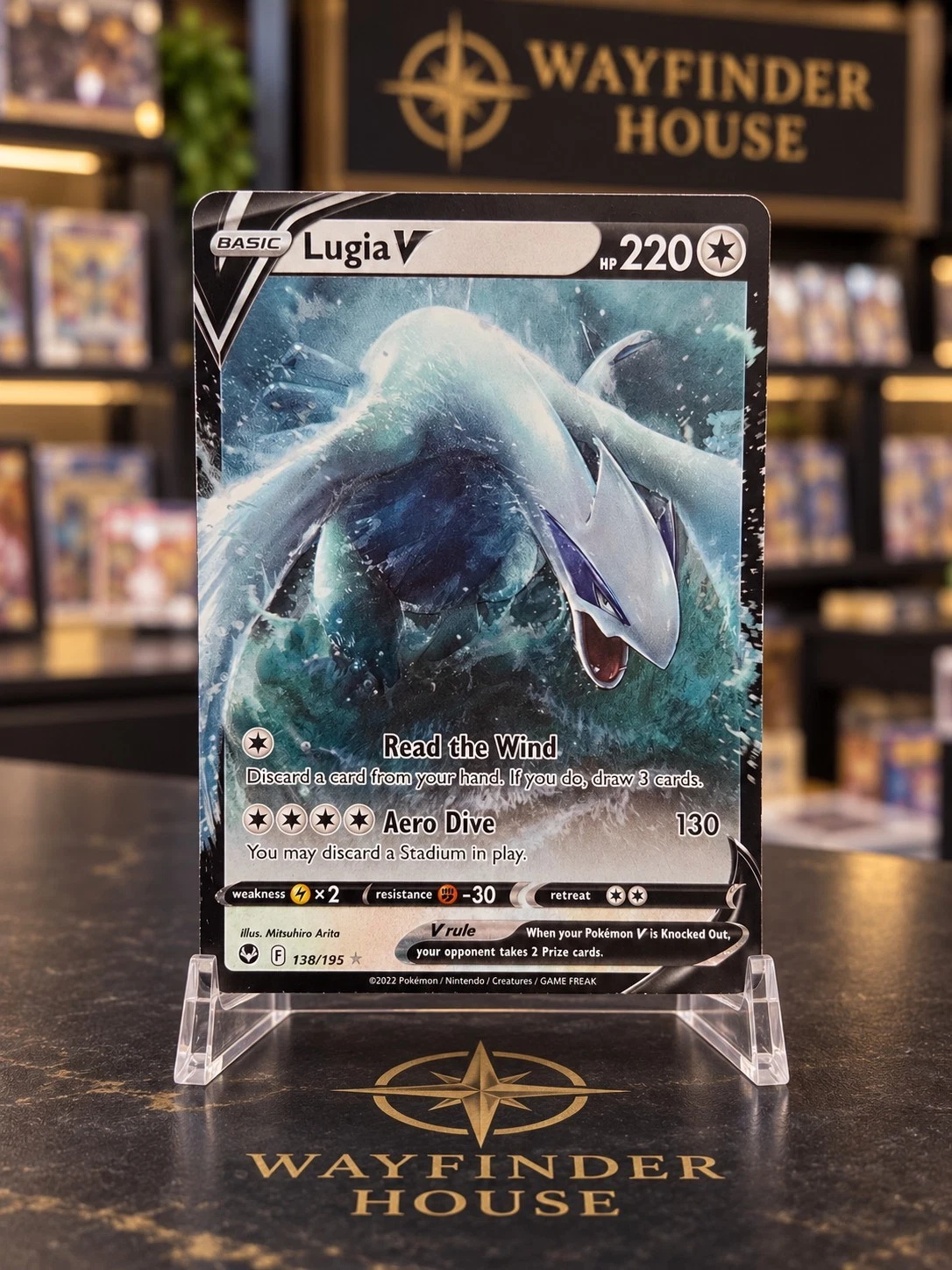 Lugia V 2022 Pokémon SWSH Silver Tempest 138/195 Holo TCG
