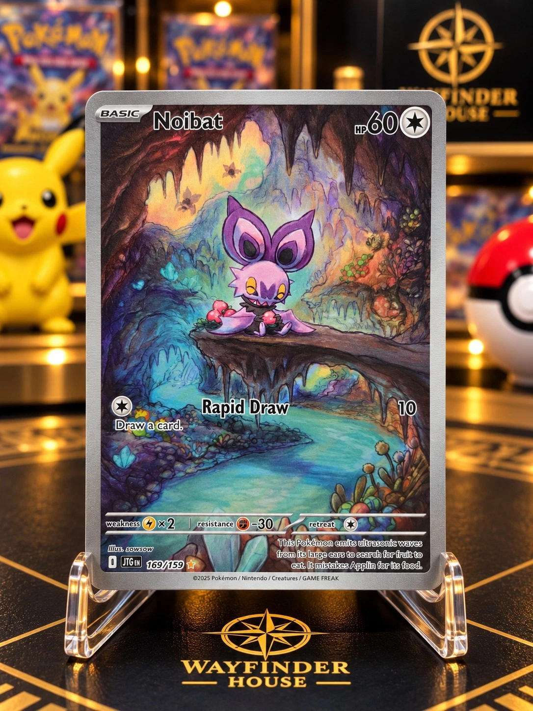 Pokémon TCG Noibat 169/159 English Journey Together Raw NM