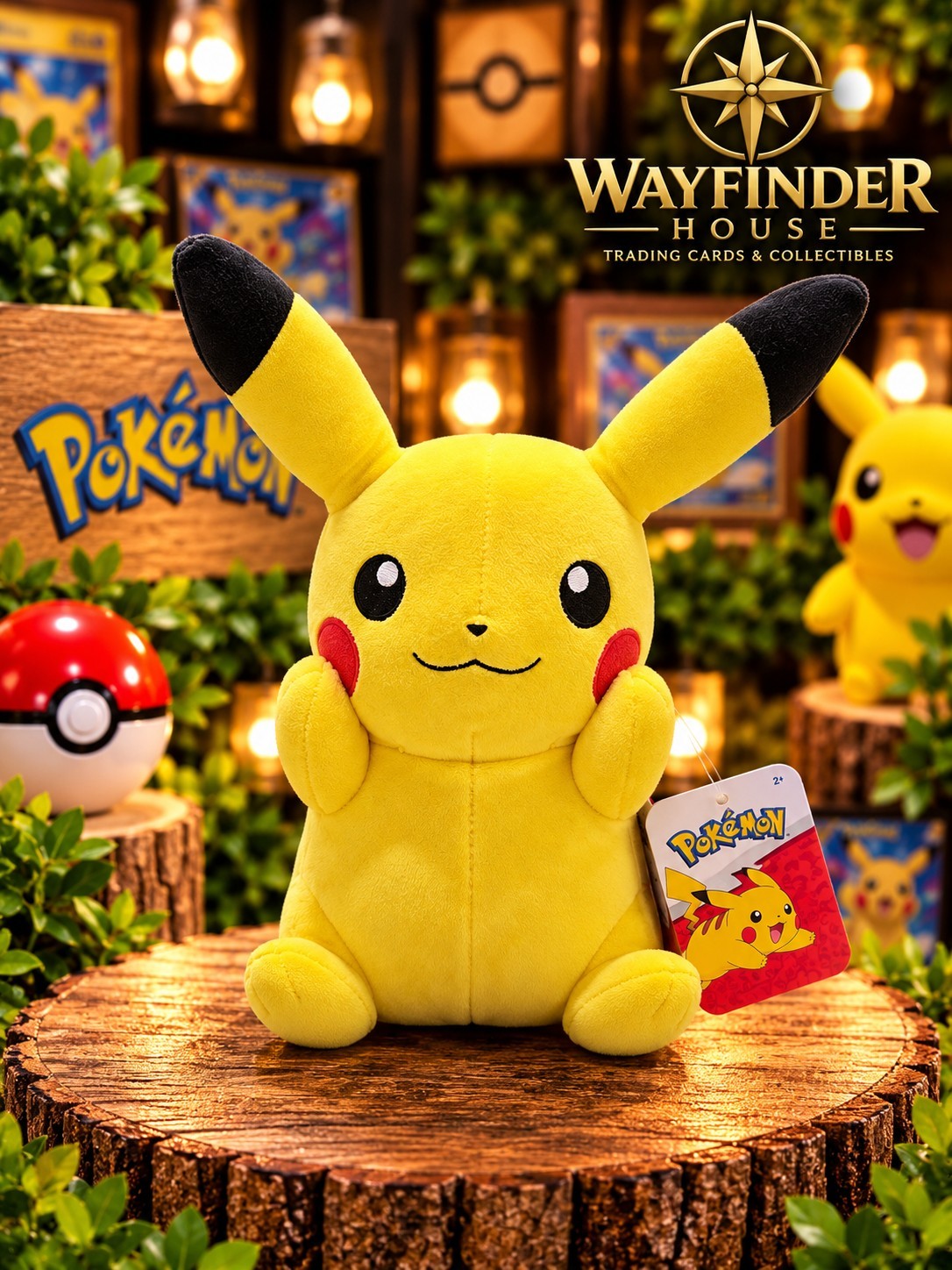 Pokémon Pikachu Smiling Plush Toy 8 Inch 20cm Official Licensed New With Tags