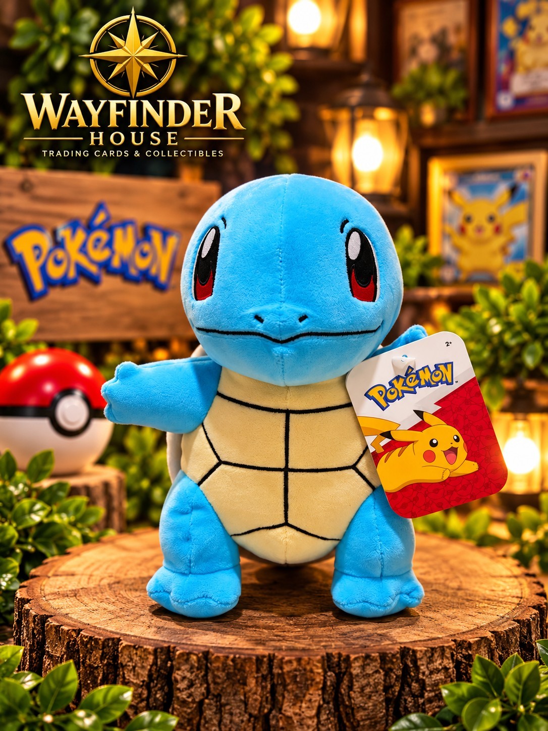 Pokémon Squirtle Plush Toy 8 Inch 20cm Official Licensed New With Tags