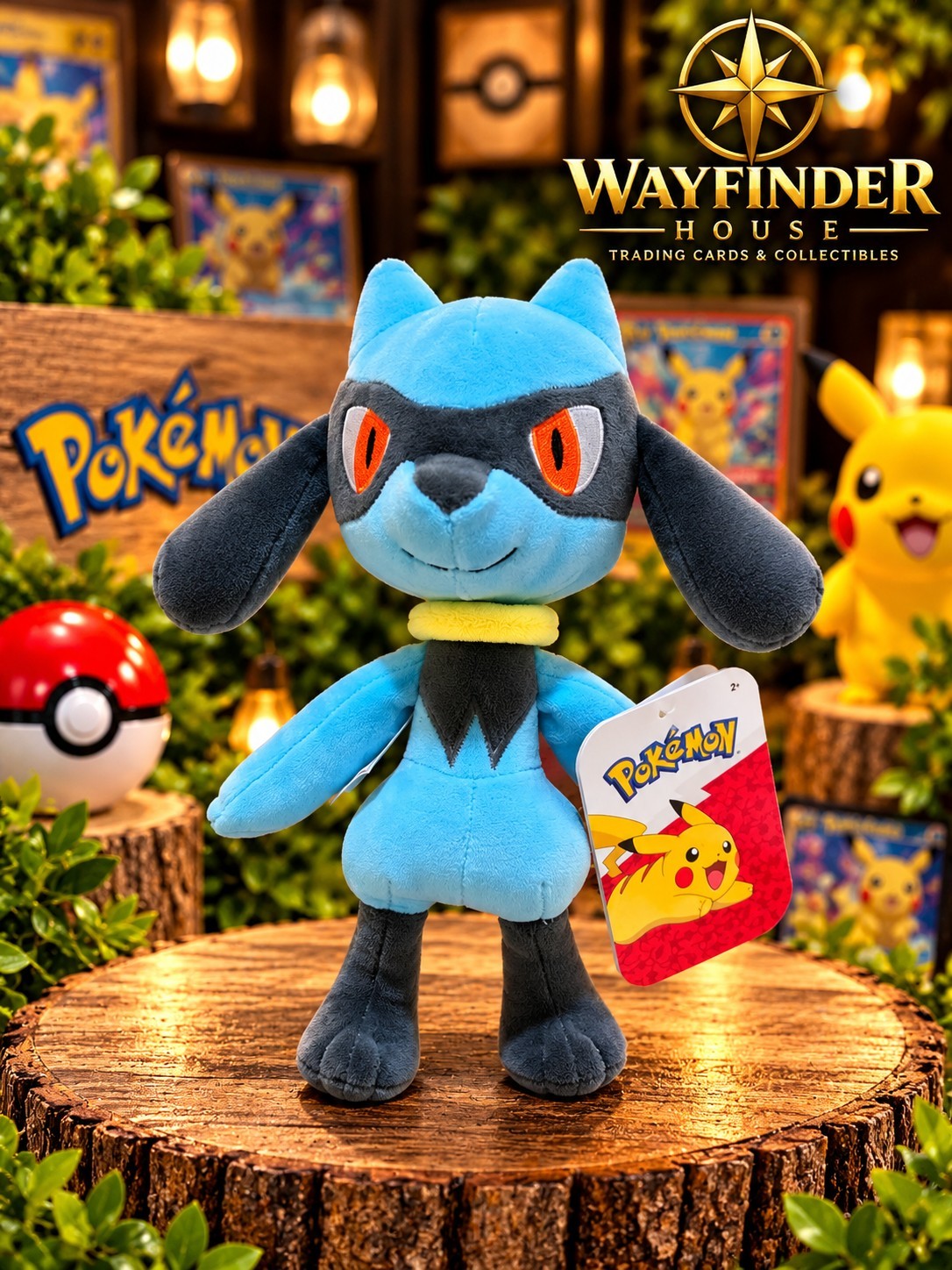 Pokémon Riolu Plush Toy 8 Inch 20cm Official Licensed New With Tags